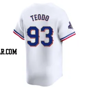 Emiliano Teodo Men's Texas Rangers Gold Limited White 2024 Collection Jersey