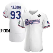 Emiliano Teodo Men's Texas Rangers White Authentic Home 2023 World Series Jersey