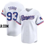 Emiliano Teodo Men's Texas Rangers White Limited Home Jersey