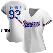 Emiliano Teodo Women's Texas Rangers White Authentic Home Jersey