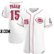 Emilio Pagan Men's Cincinnati Reds White Authentic Home Jersey