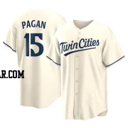 Emilio Pagan Men's Minnesota Twins Cream Replica Alternate Jersey