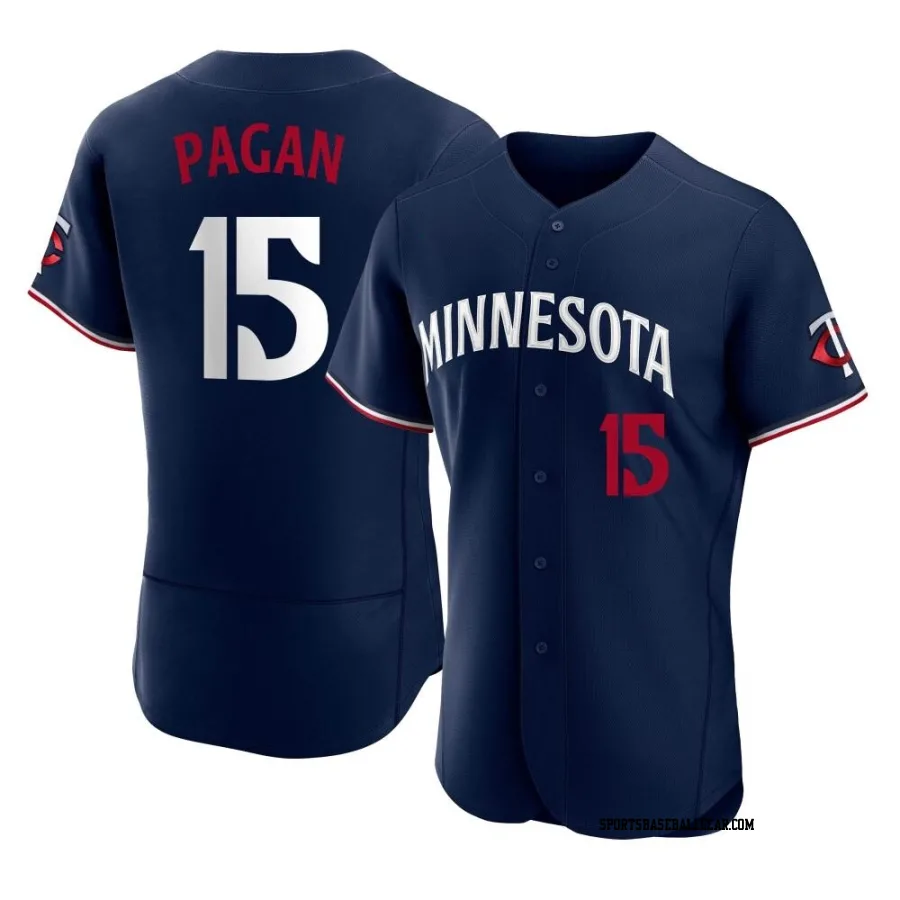 Emilio Pagan Men's Minnesota Twins Navy Authentic Alternate Jersey