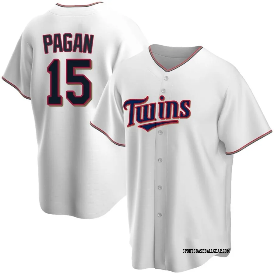 Emilio Pagan Men's Minnesota Twins White Replica Home Jersey