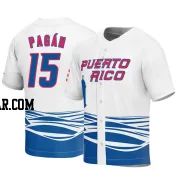 Emilio Pagan Men's Puerto Rico Baseball White Replica 2023 World Baseball Classic Jersey