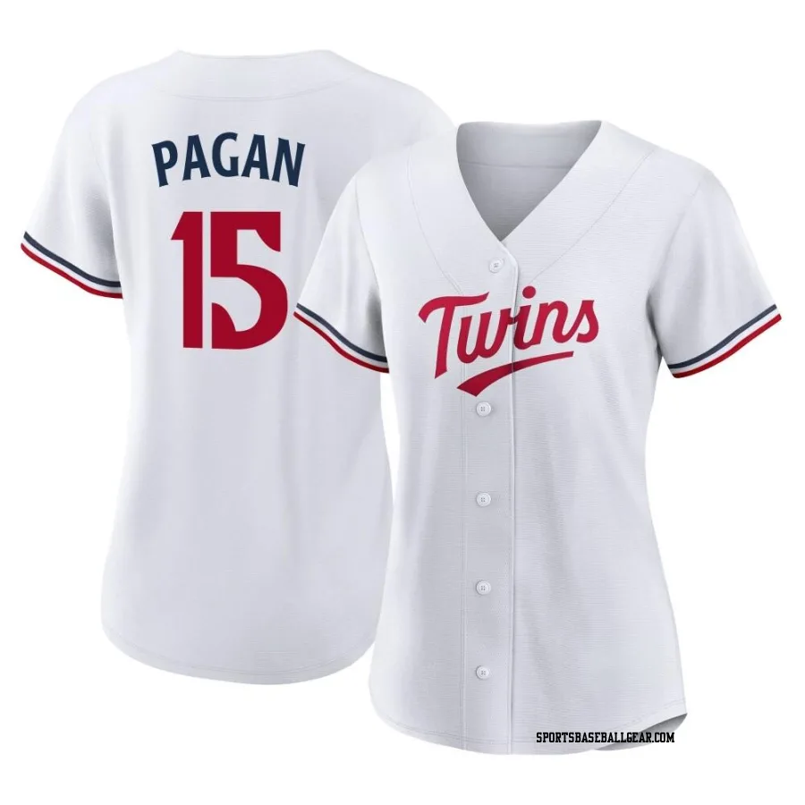 Emilio Pagan Women's Minnesota Twins White Replica Home Jersey