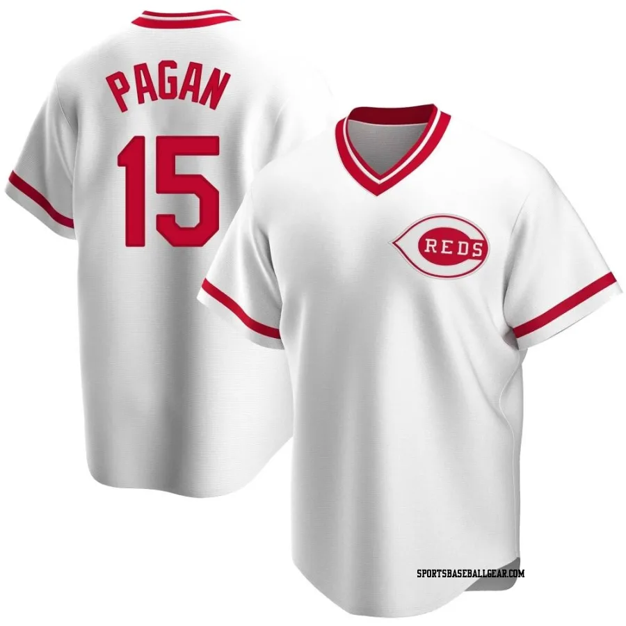 Emilio Pagan Youth Cincinnati Reds White Replica Home Cooperstown Collection Jersey