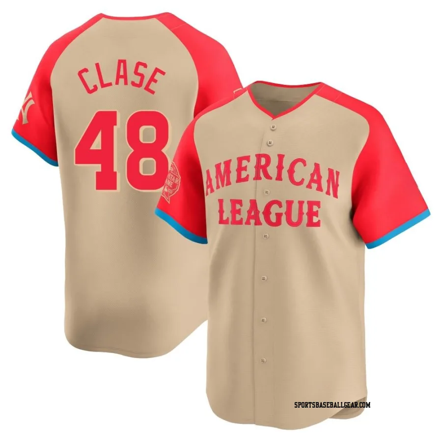 Emmanuel Clase Youth Cleveland Guardians Cream Limited American League 2024 All-Star Game Jersey