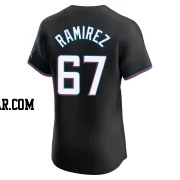 Emmanuel Ramirez Men's Miami Marlins Black Elite Alternate Vapor Premier Jersey