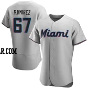 Emmanuel Ramirez Men's Miami Marlins Gray Authentic Road Jersey