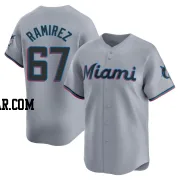 Emmanuel Ramirez Men's Miami Marlins Gray Limited Road Jersey