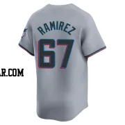 Emmanuel Ramirez Men's Miami Marlins Gray Limited Road Jersey