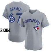 Emmanuel Ramirez Men's Toronto Blue Jays Gray Elite Road Jersey