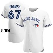 Emmanuel Ramirez Men's Toronto Blue Jays White Authentic Home Jersey