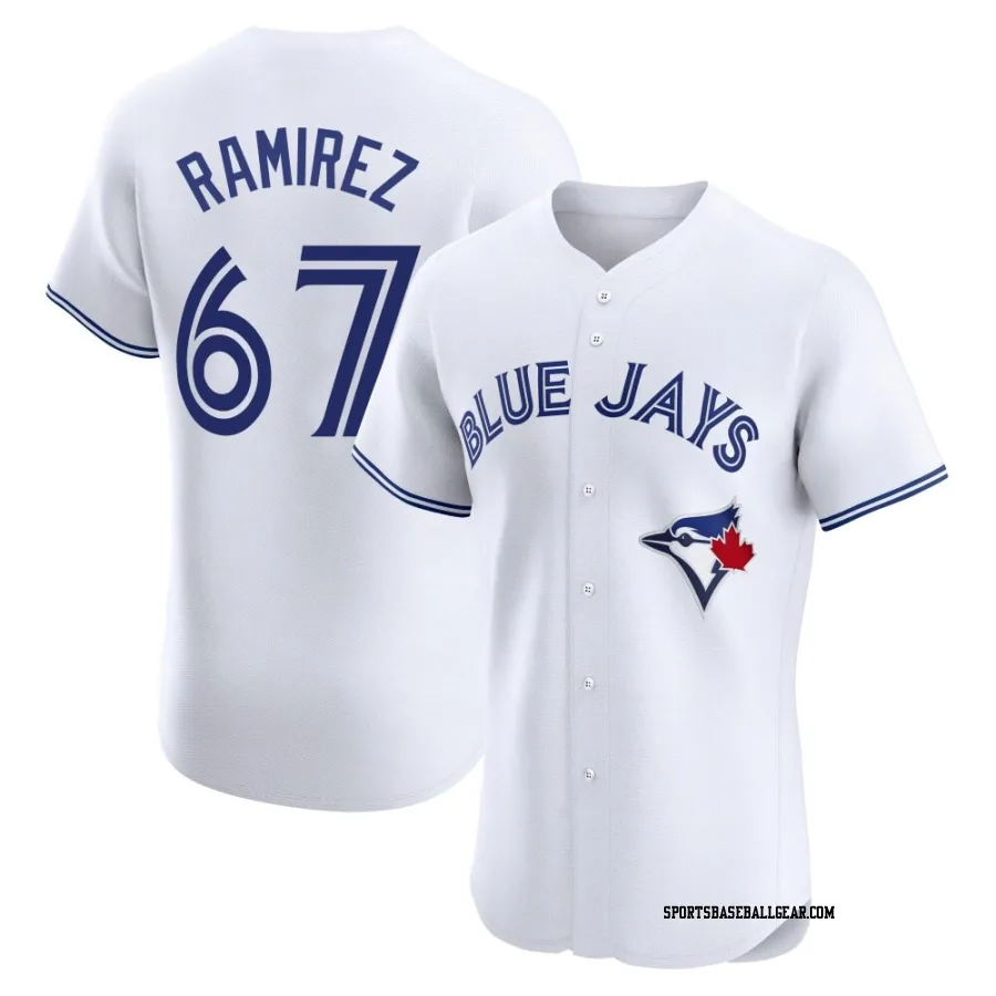 Emmanuel Ramirez Men's Toronto Blue Jays White Elite Home Jersey