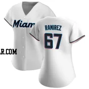 Emmanuel Ramirez Women's Miami Marlins White Authentic Home Jersey