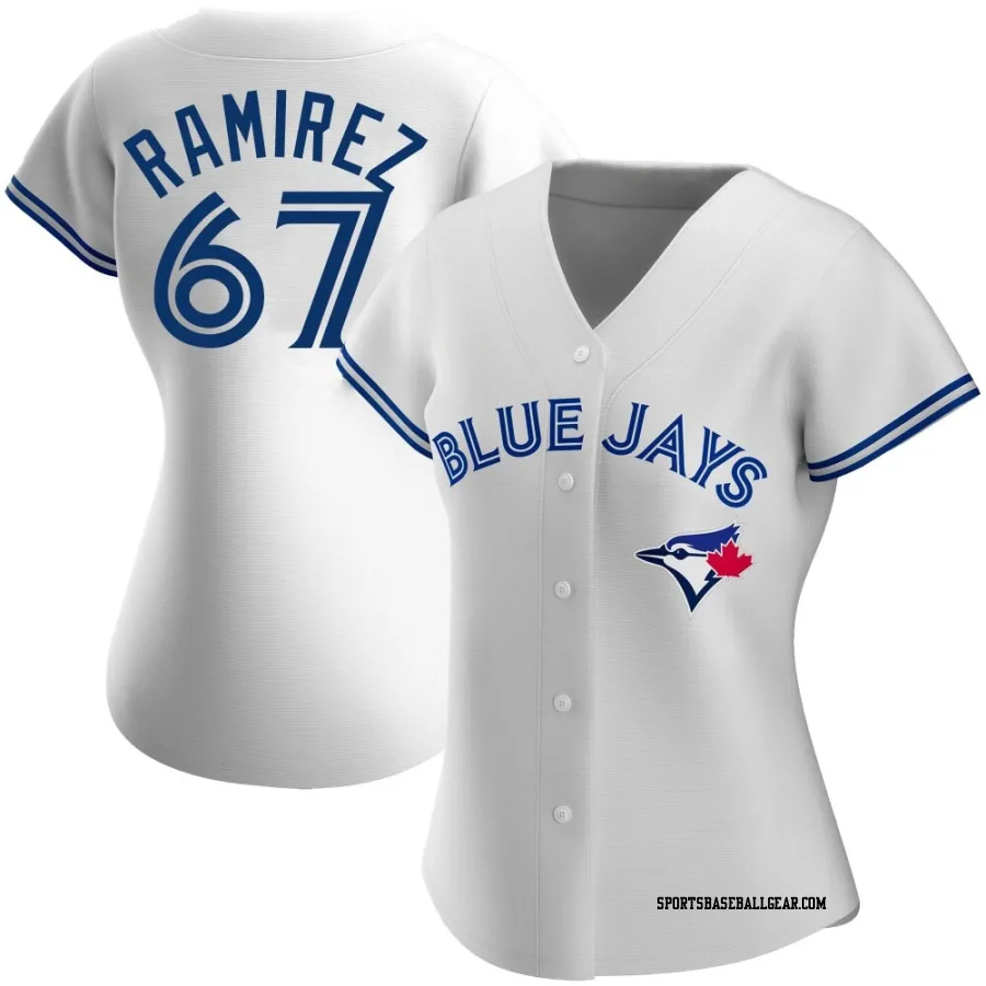 Emmanuel Ramirez Women's Toronto Blue Jays White Replica Home Jersey