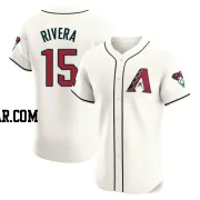 Emmanuel Rivera Men's Arizona Diamondbacks Cream Elite Home Patch Jersey