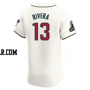 Emmanuel Rivera Men's Arizona Diamondbacks Cream Elite Home Patch Jersey