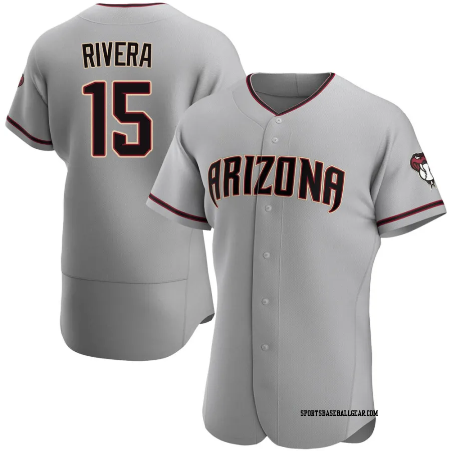 Emmanuel Rivera Men's Arizona Diamondbacks Gray Authentic Road Jersey