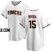 Emmanuel Rivera Men's Arizona Diamondbacks White Replica Home Jersey