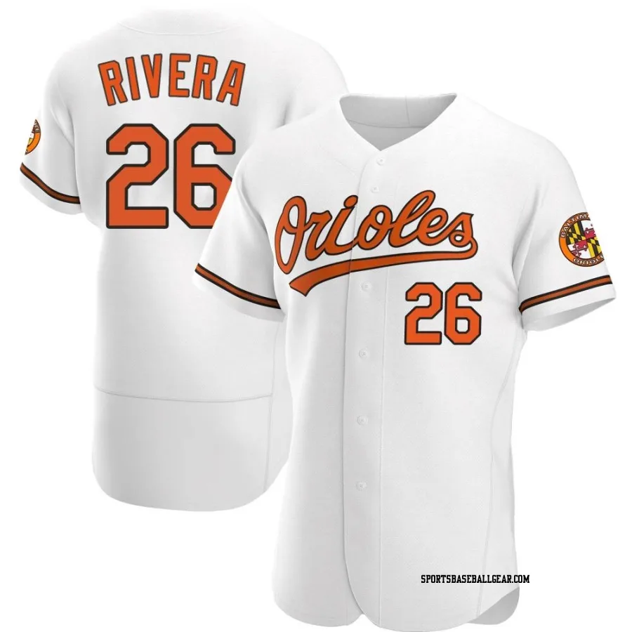 Emmanuel Rivera Men's Baltimore Orioles White Authentic Home Jersey