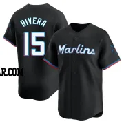 Emmanuel Rivera Men's Miami Marlins Black Limited Alternate Jersey