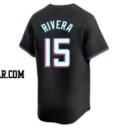 Emmanuel Rivera Men's Miami Marlins Black Limited Alternate Jersey