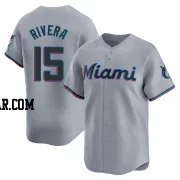 Emmanuel Rivera Men's Miami Marlins Gray Limited Road Jersey