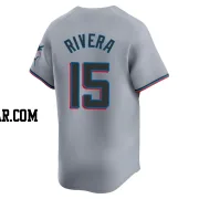 Emmanuel Rivera Men's Miami Marlins Gray Limited Road Jersey