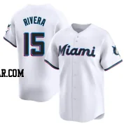 Emmanuel Rivera Men's Miami Marlins White Limited Home Jersey