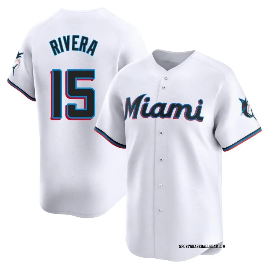 Emmanuel Rivera Men's Miami Marlins White Limited Home Jersey