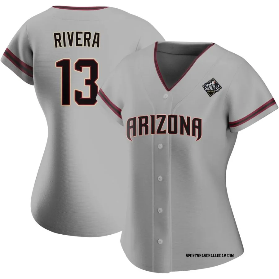 Emmanuel Rivera Women's Arizona Diamondbacks Gray Authentic Road 2023 World Series Jersey