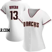 Emmanuel Rivera Women's Arizona Diamondbacks White Authentic Home Jersey