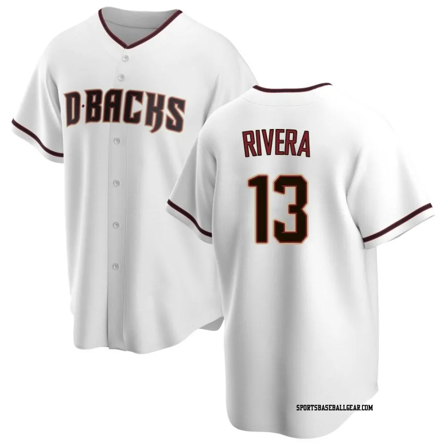 Emmanuel Rivera Youth Arizona Diamondbacks White Replica Home Jersey