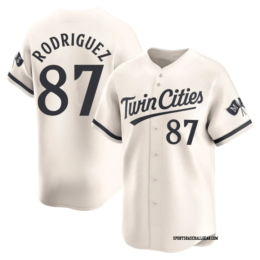 Emmanuel Rodriguez Men's Minnesota Twins Cream Limited Alternate Jersey