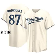 Emmanuel Rodriguez Men's Minnesota Twins Cream Replica Alternate Jersey