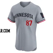 Emmanuel Rodriguez Men's Minnesota Twins Gray Elite Road Jersey