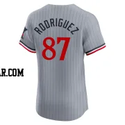 Emmanuel Rodriguez Men's Minnesota Twins Gray Elite Road Jersey