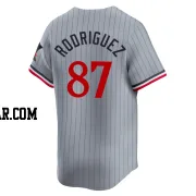 Emmanuel Rodriguez Men's Minnesota Twins Gray Limited Road Jersey