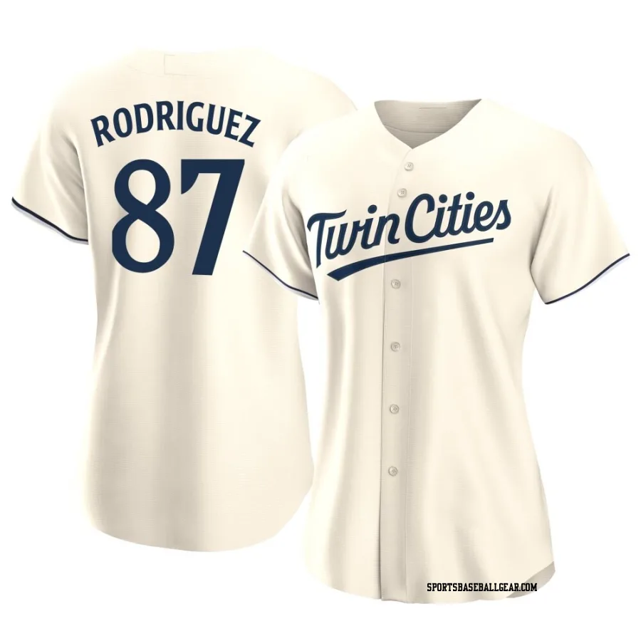 Emmanuel Rodriguez Women's Minnesota Twins Cream Replica Alternate Jersey