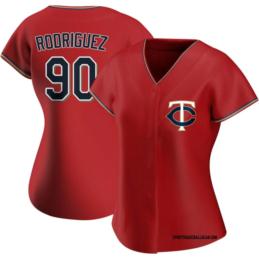 Emmanuel Rodriguez Women's Minnesota Twins Red Authentic Alternate Jersey