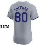 Emmet Sheehan Men's Los Angeles Dodgers Gray Elite Road Jersey