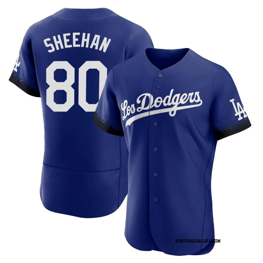 Emmet Sheehan Men's Los Angeles Dodgers Royal Authentic 2021 City Connect Jersey