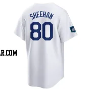 Emmet Sheehan Men's Los Angeles Dodgers White Replica 2024 World Tour Seoul Series Home Jersey