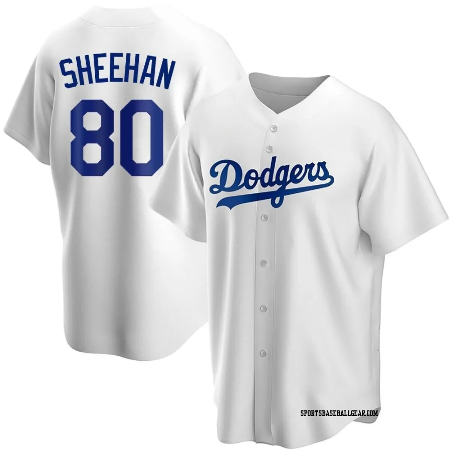 Emmet Sheehan Men's Los Angeles Dodgers White Replica Home Jersey