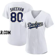 Emmet Sheehan Women's Los Angeles Dodgers White/Gold Authentic 2021 Gold Program Player Jersey