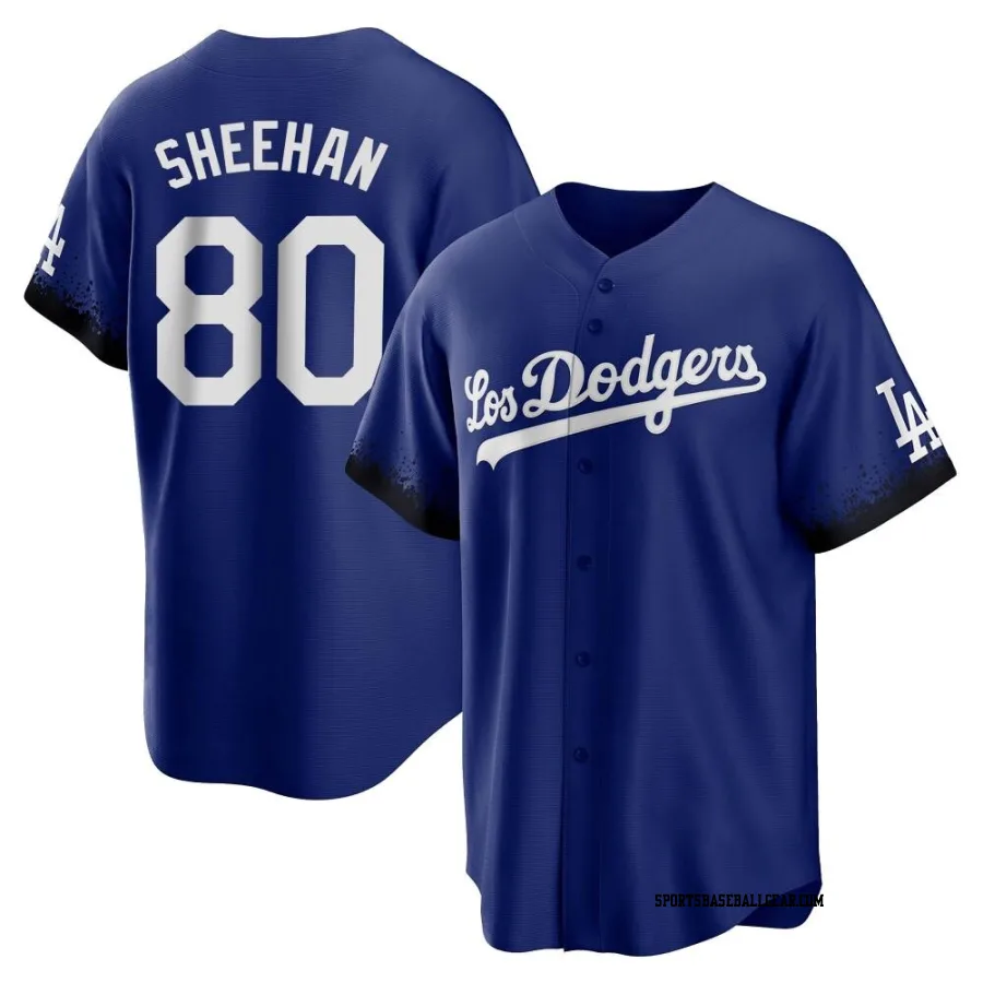 Emmet Sheehan Youth Los Angeles Dodgers Royal Replica 2021 City Connect Jersey