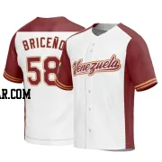 Endrys Briceno Men's Venezuela Baseball White Replica 2023 World Baseball Classic Jersey