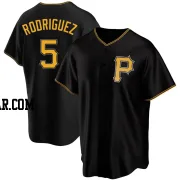 Endy Rodriguez Men's Pittsburgh Pirates Black Replica Alternate Jersey